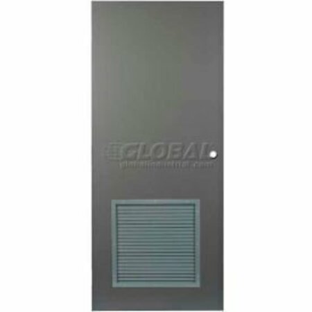 ASSA ABLOY SALES & MARKETING GROUP INC. CECO Hollow Steel Security Door 36"W X 80"H, 24"W X 24"H Louver, Mortise Prep, SteelCraft Hinge CHMDL3068-24X24VENTMORT-ST18GA